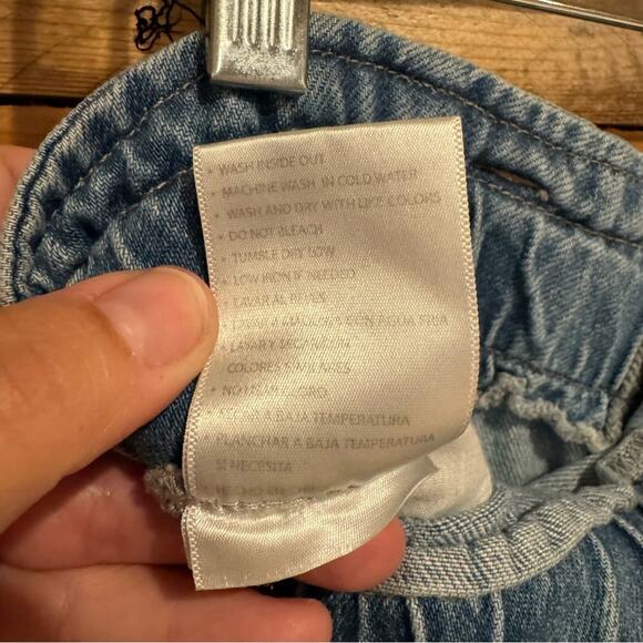 KanCan Bronte Ultra High Rise Paperbag Mom Jeans Light Wash Size 15/31 Trendy - Picture 16 of 16